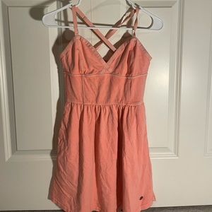 PEACH PASTEL MINI DRESS